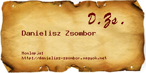 Danielisz Zsombor névjegykártya